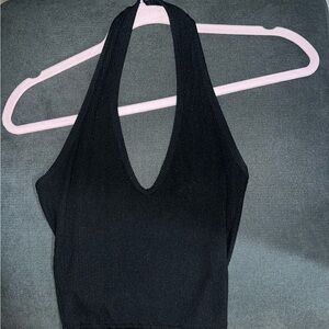 Nasty Gal Black Halter Top